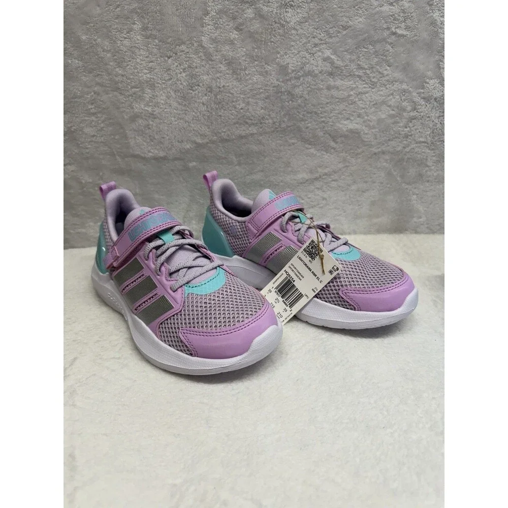 Adidas Lightorama RNR EL C Sneakers Girls Size 3 Y Pink